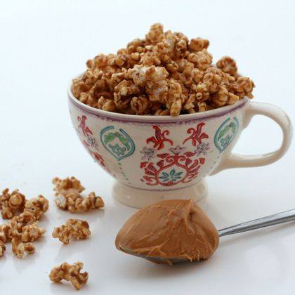 Salted Caramel Peanut Butter Popcorn