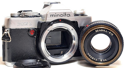 Minolta XG-1 (Chrome) Body #435, Seagull-610 50mm 1:1.8 #332