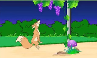 Fox and Grapes story in Punjabi 