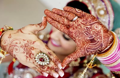 gambar pengantin pakai henna