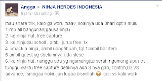 Trik Mendapatkan Ninja A/S Di NINJA HEROES Terbaru