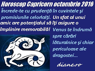 Capricorn octombrie 2016