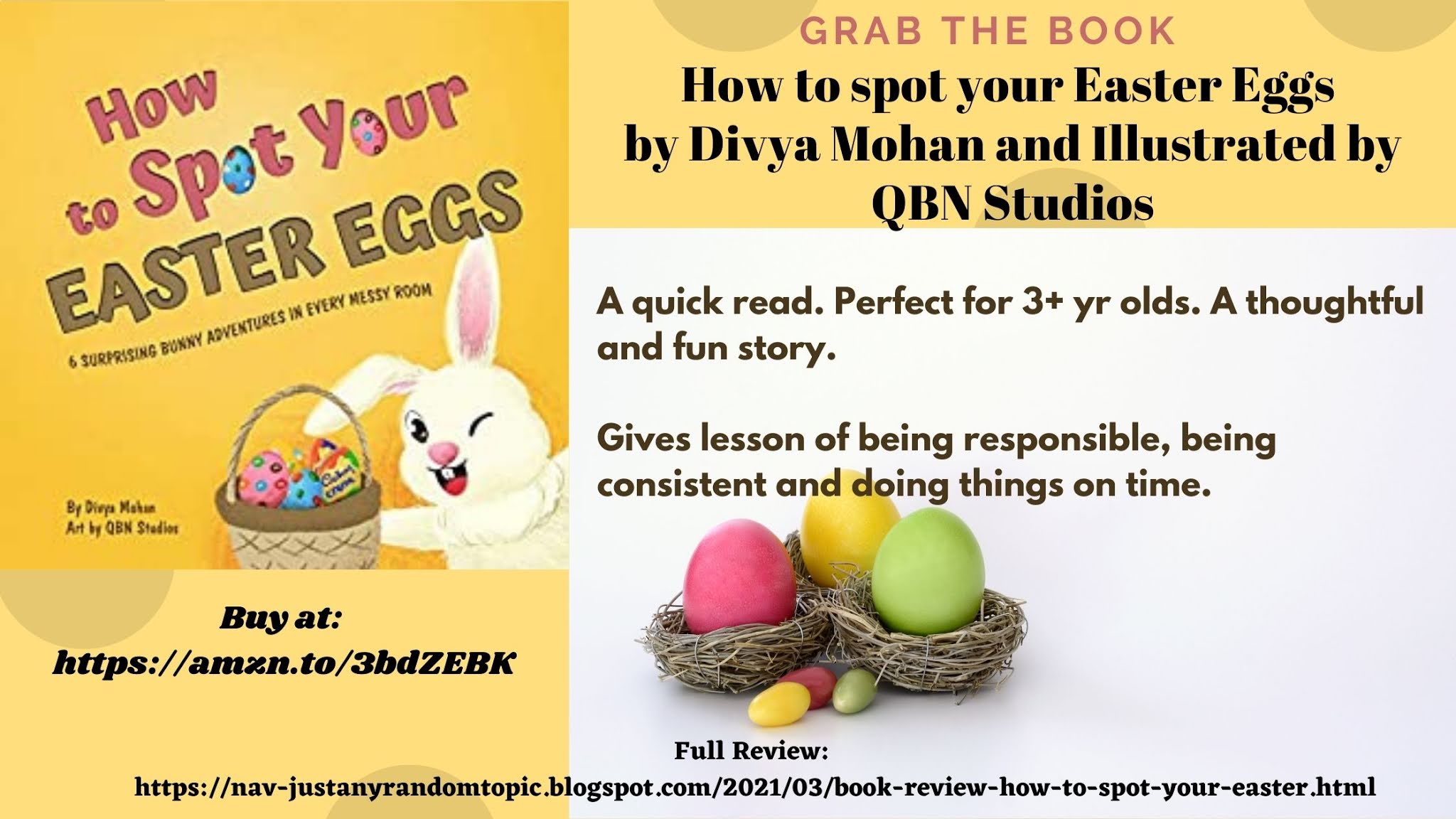 Book Review: How to spot your Easter Eggs by Divya Mohan and Illustrated by QBN Studios