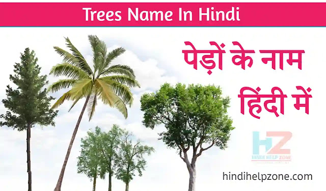 trees name in hindi - पेड़ों के नाम