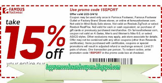 Free Printable Famous Footwear Coupons