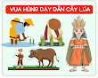 Vua Hùng dạy dân cấy lúa