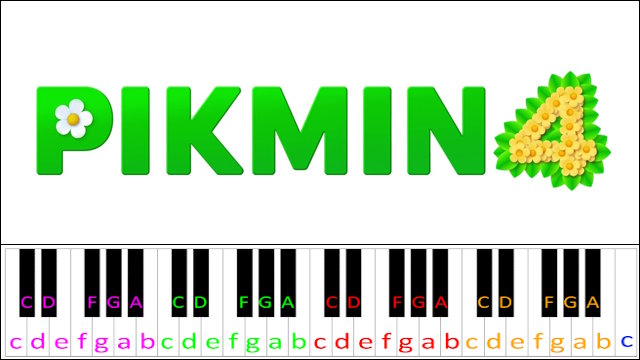 Pikmin 4 - Title Theme Piano / Keyboard Easy Letter Notes for Beginners