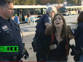 Russia Today, RT, Alex Jones, America, RT correspondent Kaelyn Forde being brutally arrested by police while covering a demonstration at Fort Benning, Police, Brutallity, Fascism, Journalist, News