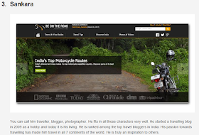 Featured as a Top Indian Travel Blogger