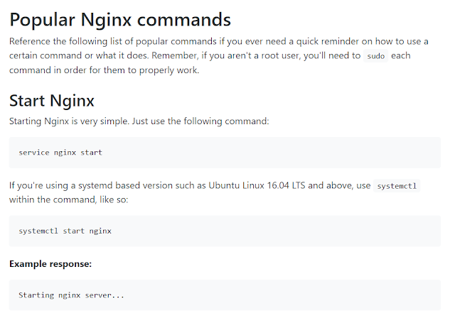 Starting Nginx is very simple