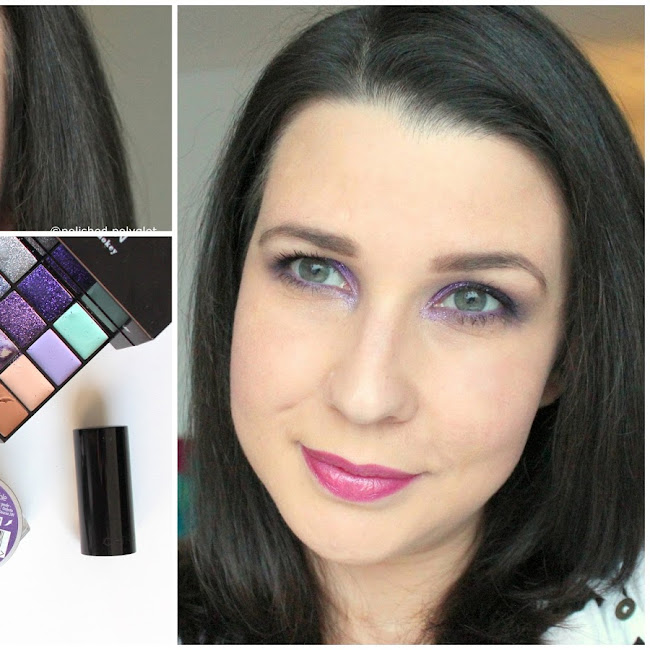 Makeup │Glittery purple look [Monday Shadow Challenge]
