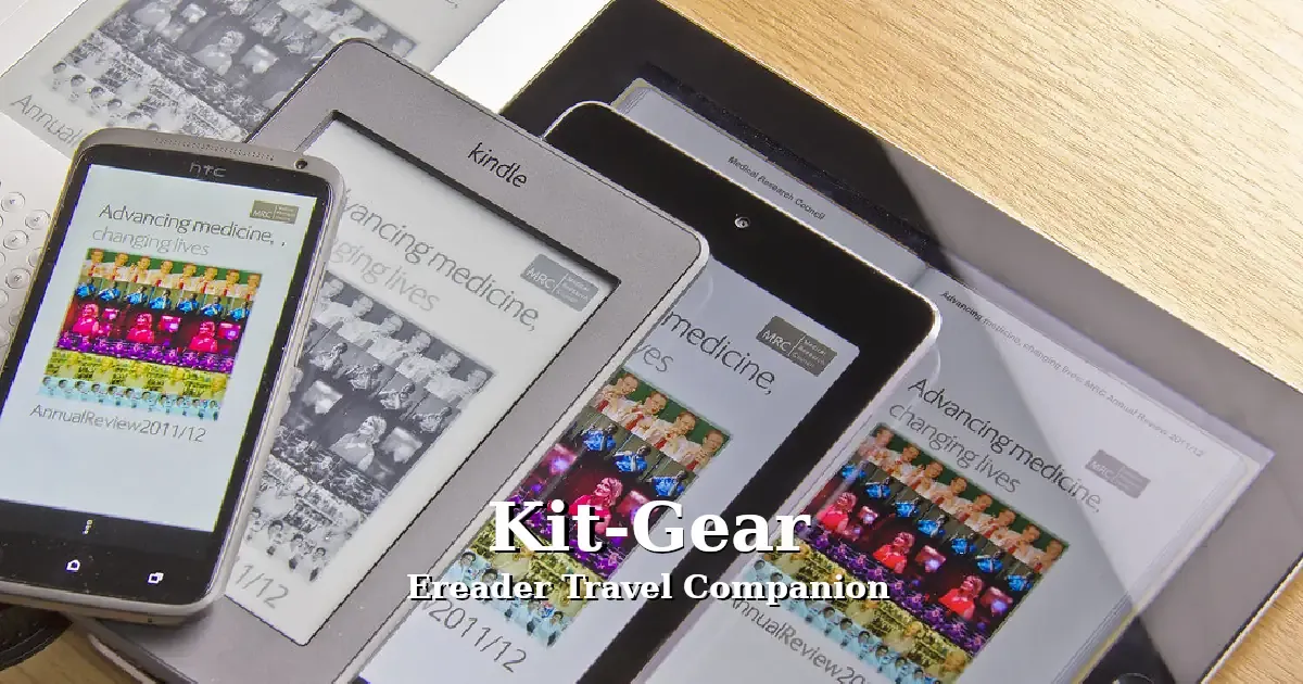 kit gear ereader travel companion