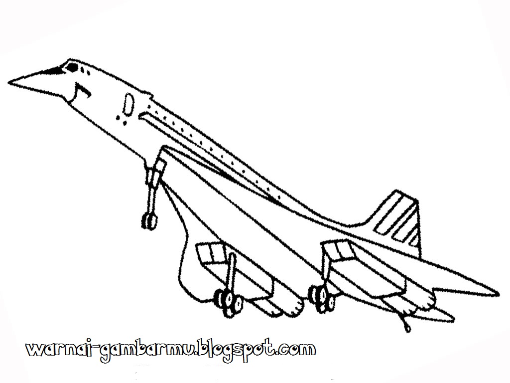 Mewarnai Gambar Pesawat Tempur Mewarnai Gambar