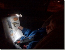 Aaron reading in the morning