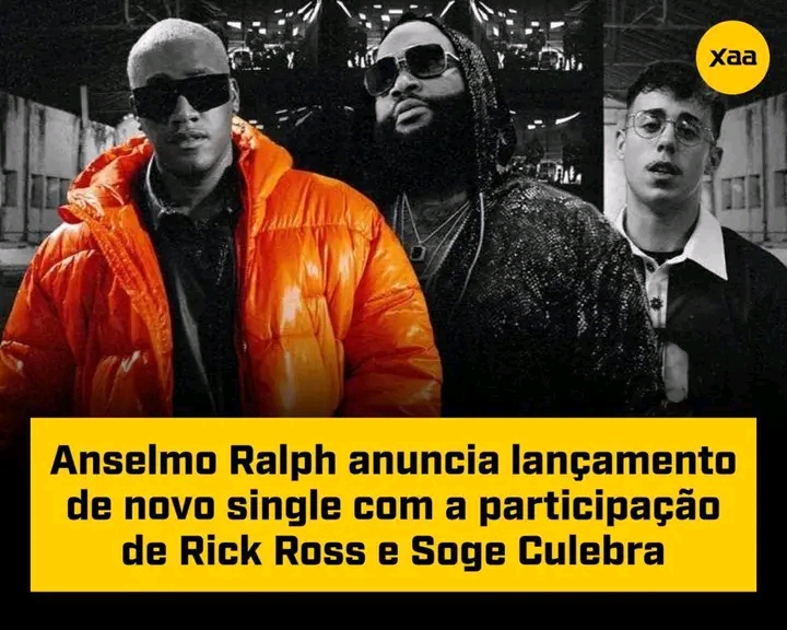 ENTRETENIMENTO Anselmo Ralph anuncia lançamento de novo single com a participação de Rick Ross e Soge Culebr