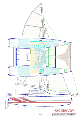 wooden catamaran