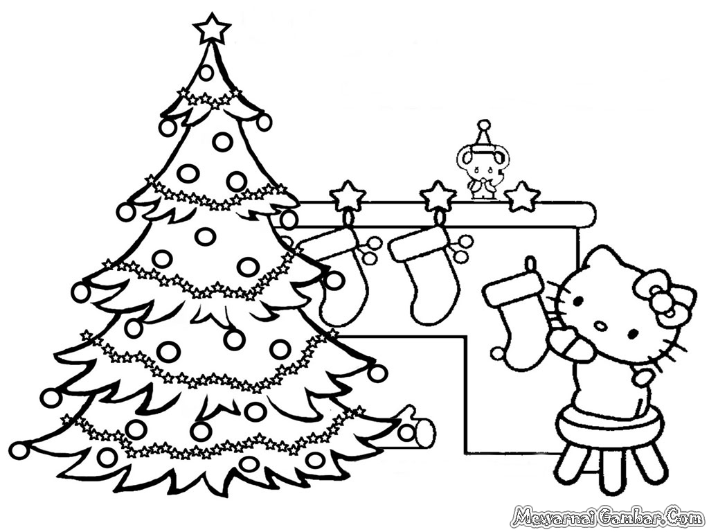 Contoh Gambar Pohon Natal Kartun Bestkartun