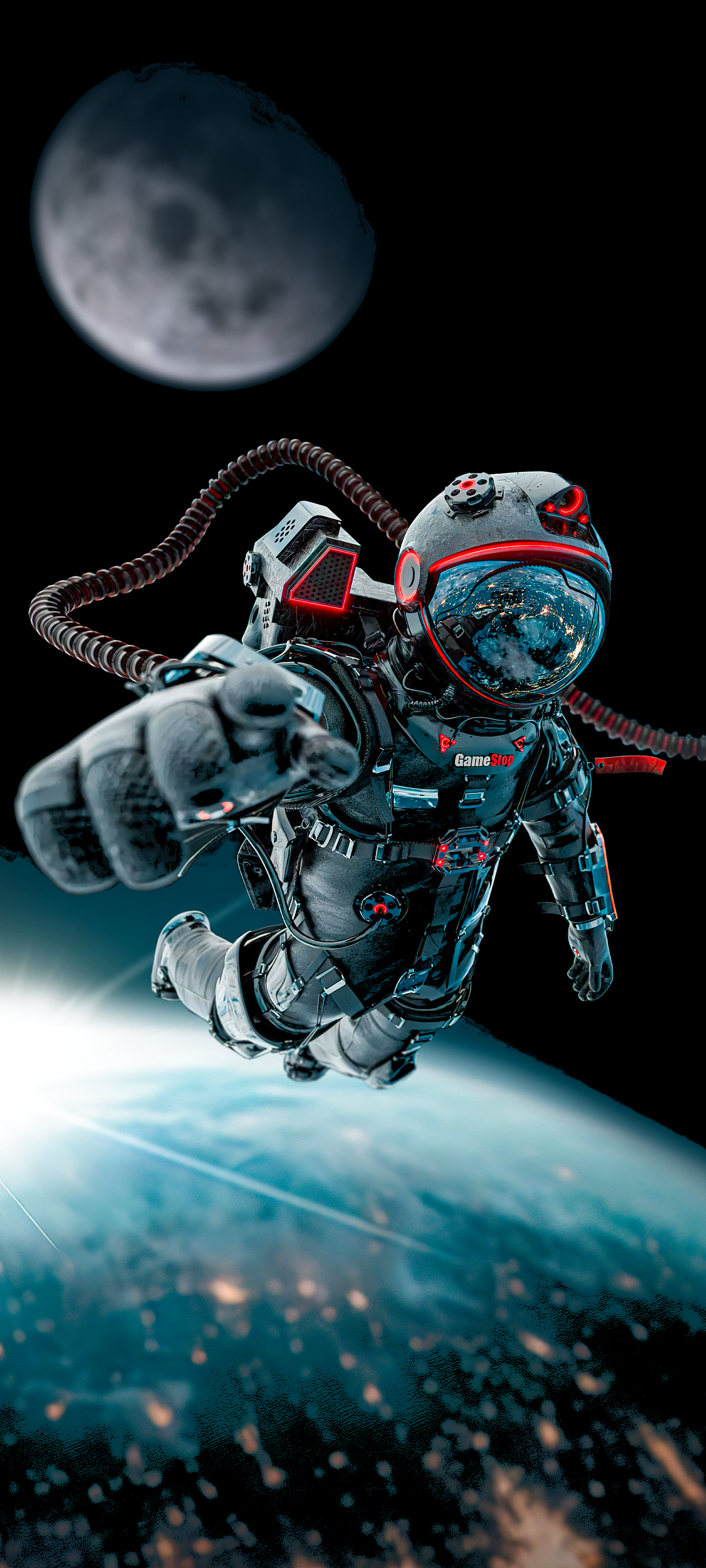 astronaut mobile wallpaper