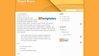 Simple-Brown-Blogger-Template