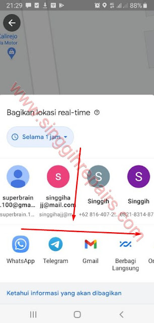 Cara Share Lokasi Lewat WA Facebook Messenger Twitter Line Google Maps