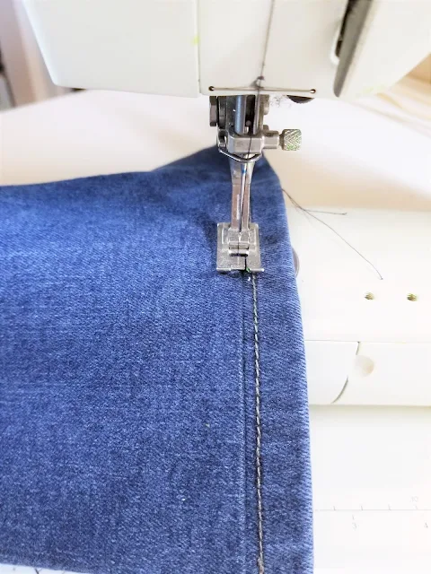 how to hem jeans with a sewing machine