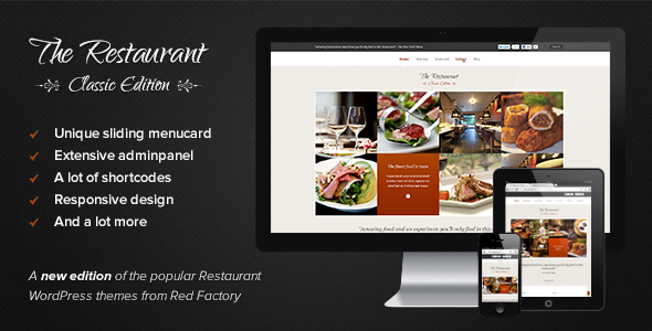 The Restaurant: Classic Edition - ThemeForest Item for Sale