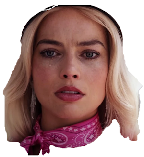 Barbie the Movie: Images of the Face of Barbie that you can use as Masks.