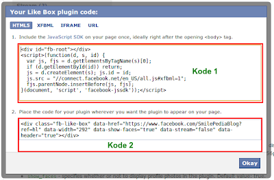 Kode HTML Facebook Like Box