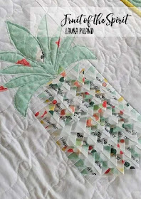 Pineapple selvage Fruit of the Spirit quilt