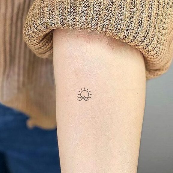 30 tatuagens de pôr do sol para sua próxima inspiração!