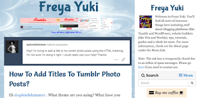 Freya Yuki, tumblr, blogging platform, blog