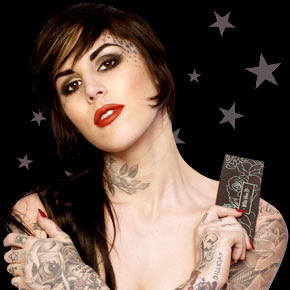 kat von d neck tattoos