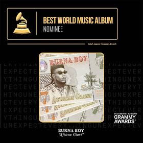 Burna Boy Grammy nominee