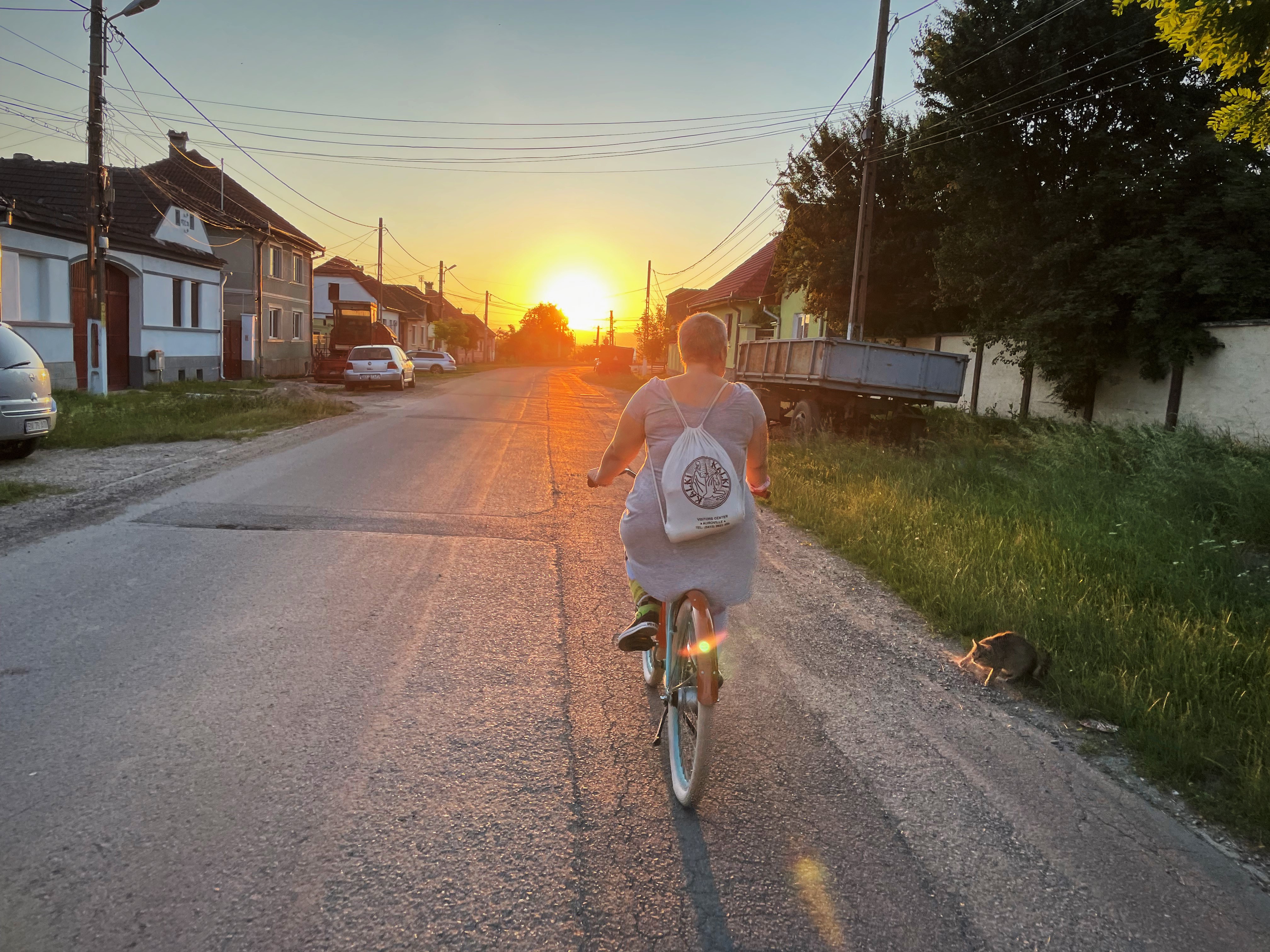 Pe bici, la Sanpetru