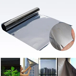 Window Film One Way Reflective Mirror Solar Silver Home Car 15% VLT UV Protect Hown store