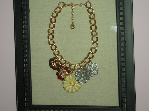 RJ Graziano Floral Charm Necklace in Shadow Box