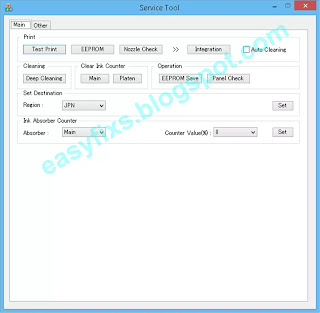 Download for free the Canon Service Tool v.2000