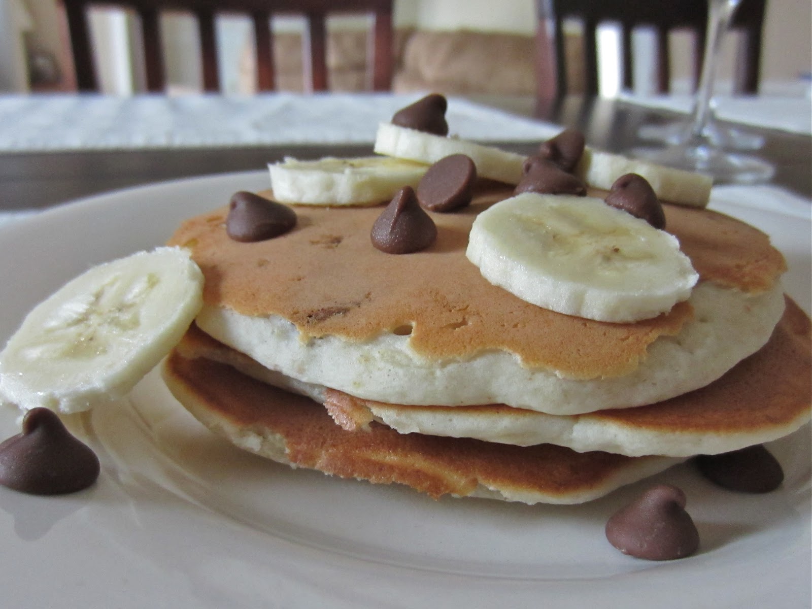 banana Pancakes: bisquick make Pancakes and Chocolate Pancakes to Banana with pancakes Chip Blueberry Flax how