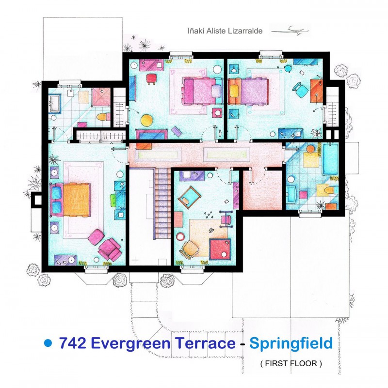 PLANOS DE LA CASA DE LOS SIMPSON : PLANOS DE CASAS GRATIS 