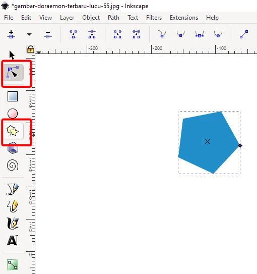 Dasar Cara Membuat Objek Di Inkscape 1.0