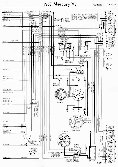 1963 Mercury V8 Monterey Wiring Diagrams #2