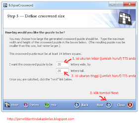 cara membuat TTS dengan EclipseCrossword 6