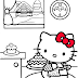 New Hello Kitty Cupcake Coloring Pages