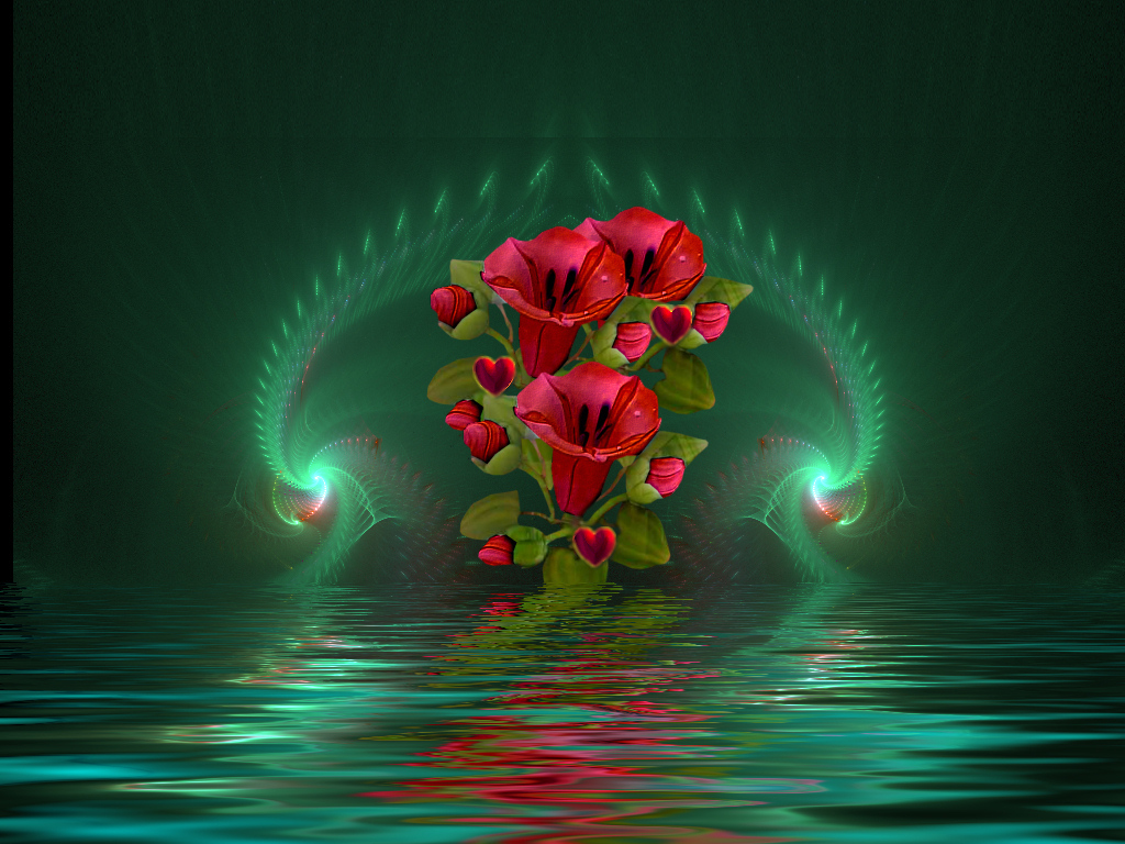  3d  flower high resolution wallpapers  free download  Fine 