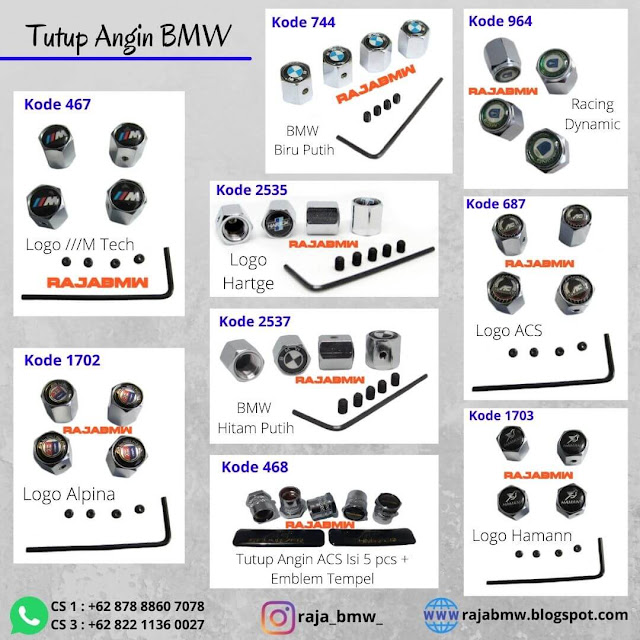 Tutup Angin / Tutup Pentil Ban Mobil BMW