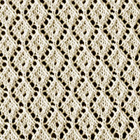 Eyelet Lace 49: Little Diamond | Knitting Stitch Patterns.