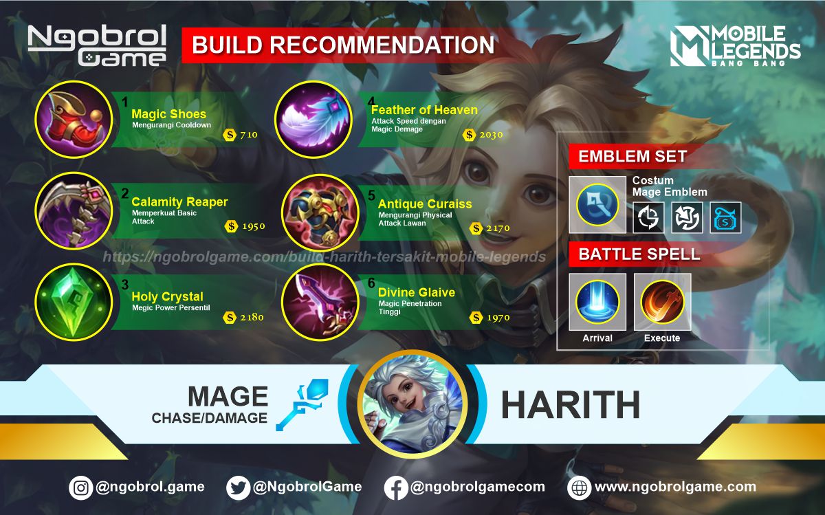 Build Harith Top Global Hurt Mobile Legends