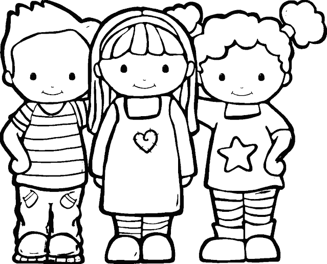 Desenhos de crianças  para Colorir Grátis