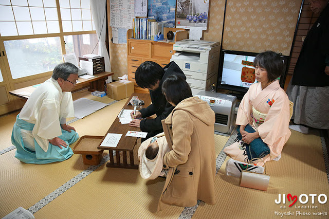 近江八幡市の奥石神社のお宮参り出張撮影