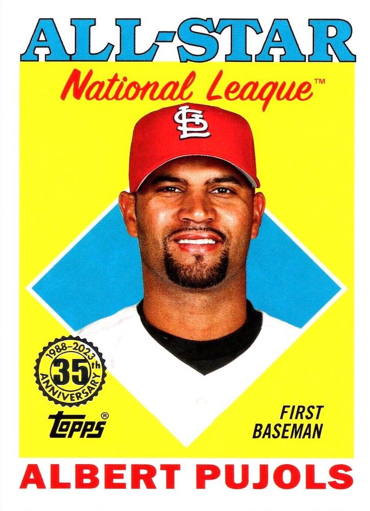The Snorting Bull: Pujols Post - 2023 Topps 1988 All-Star